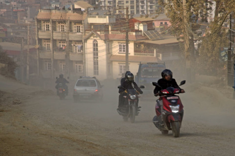 काठमाडौंमा वायु प्रदूषण उच्च